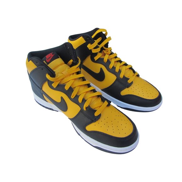 Nike Dunk High Retro Sneakers Black & Yellow Men’s Size 12 new in box - Picture 4 of 7